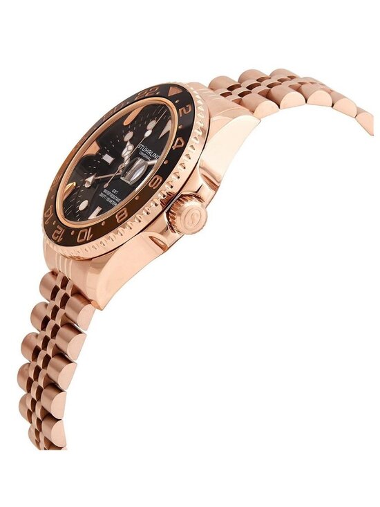 NWT Stuhrling Original Aquadiver Black Dial Men\'s Watch